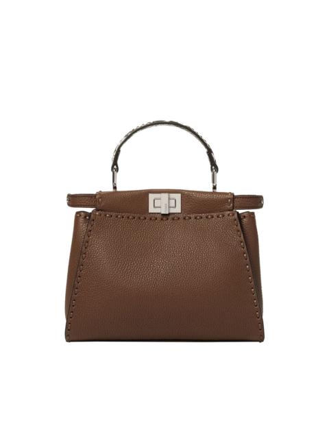 FENDI mini Peekaboo leather tote bag