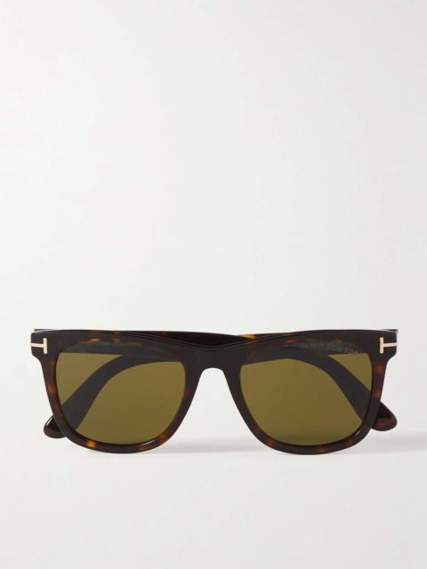 TOM FORD Kevyn Square-Frame Tortoiseshell Acetate Sunglasses