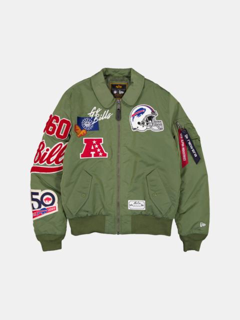 Nike BUFFALO BILLS X ALPHA X NEW ERA MA-1 COLLARED BOMBER JACKET
