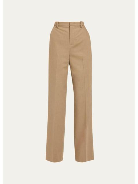 Vince Elsa High-Rise Straight-Leg Trousers