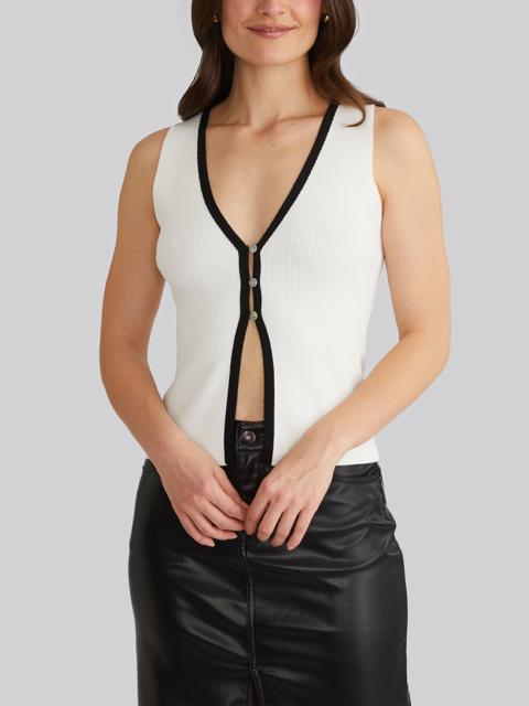 525 america Abby: Tipping Button Front Vest