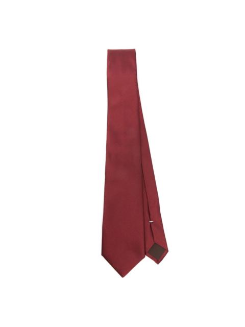 plain silk tie