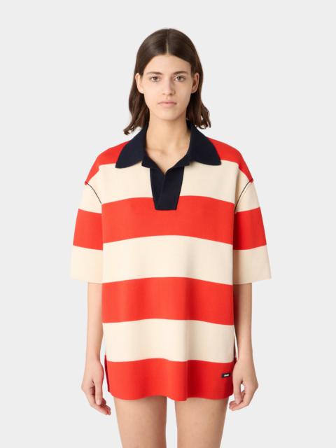 MAGLIAUNITA POLO SHIRT / cream & orange stripes