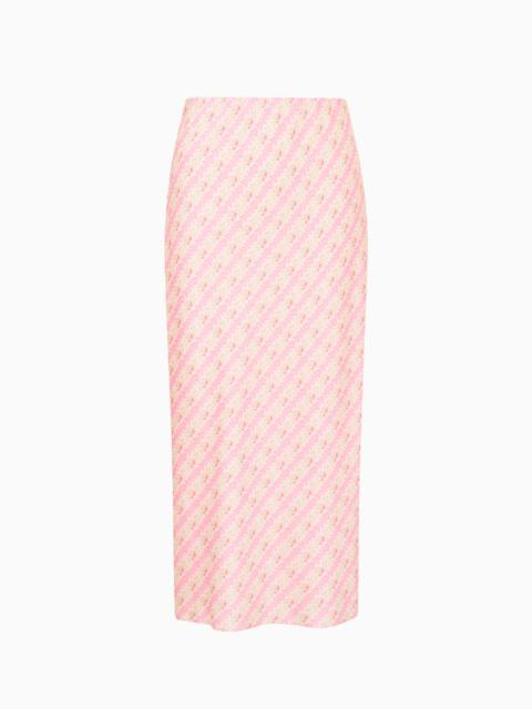 LoveShackFancy Castle Heirloom Print Midi Skirt