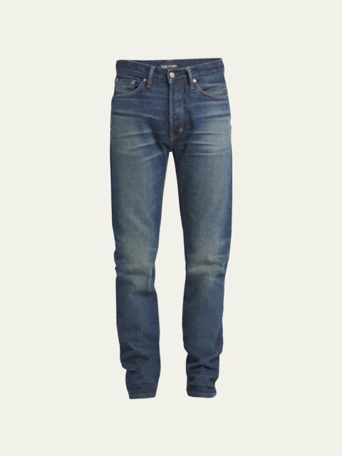 TOM FORD Men's Selvedge Denim Slim-Leg Jeans
