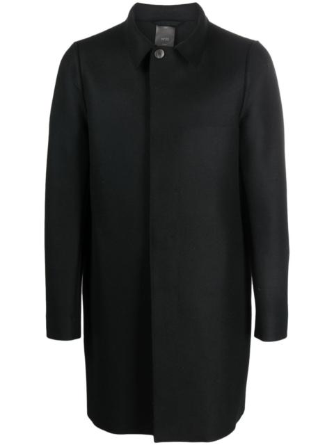 SAPIO single-breasted cotton-wool coat