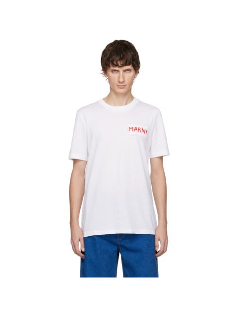 Marni White Crew Neck T-shirt
