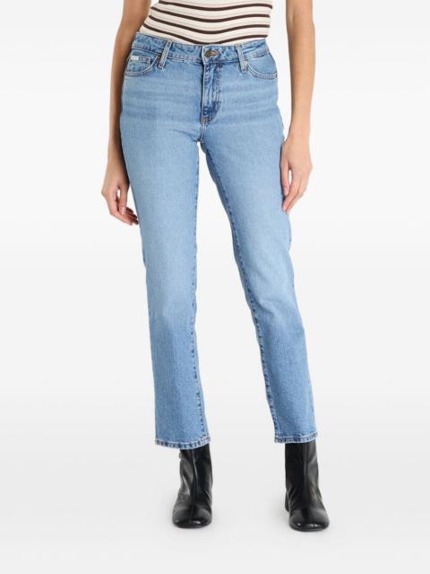GUESS USA G08 whiskered logo-patch jeans