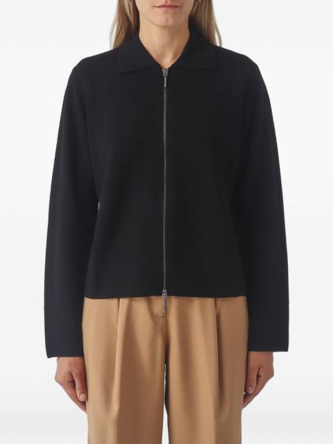 Max Mara zip-up collared cardigan