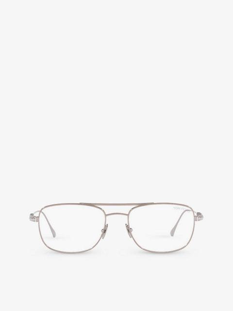 FT5848 Private Collection aviator-frame metal optical glasses
