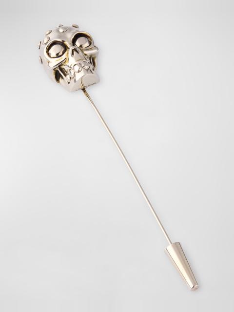 Alexander McQueen Men's Skull Knuckle Pin Brooch