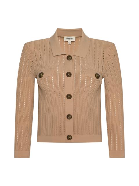 L'AGENCE Risa Collared Cardigan