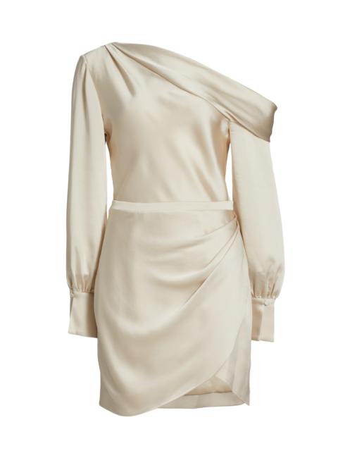 SIMKHAI Women's Cameron Asymmetrical Minidress - Champagne