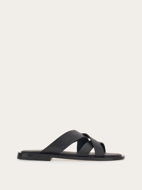 FERRAGAMO INTERWOVEN STRAP SANDAL