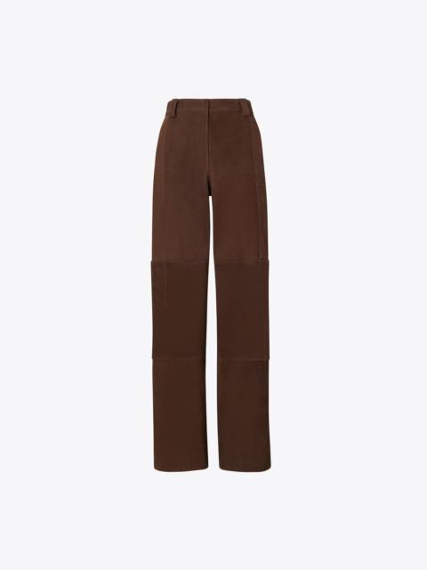 TORY BURCH Relaxed-Fit Suede Pant