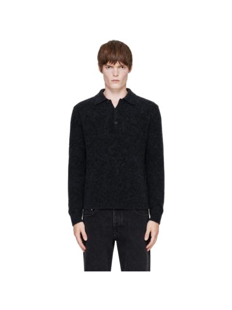 SUNFLOWER Gray Mohair Polo