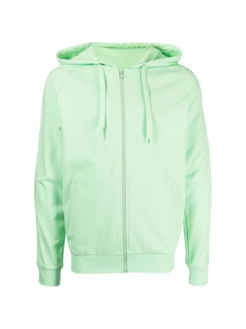 long-sleeve zip-up hoodie