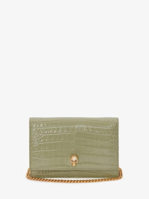 Alexander McQueen Small Skull Bag in Sage