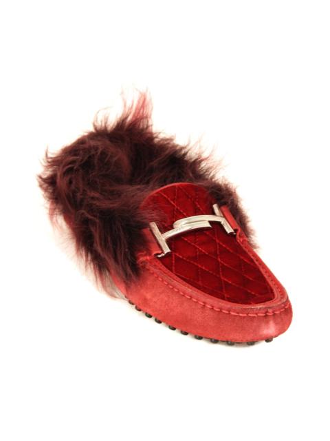 Tod's TODs Gommino Suede & Velvet Moccasin