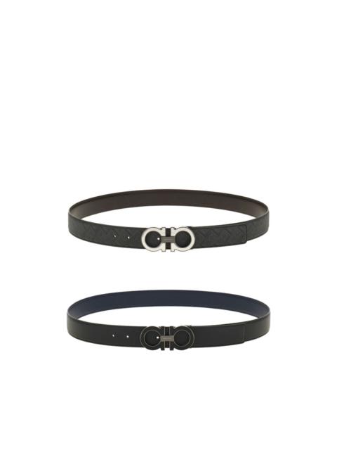 FERRAGAMO reversible gancini buckle belt