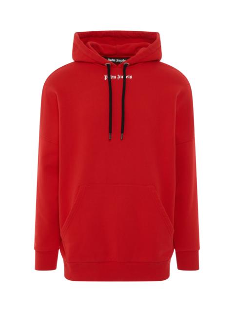 Palm Angels Classic Logo Oversize Hoodie in Red/Black