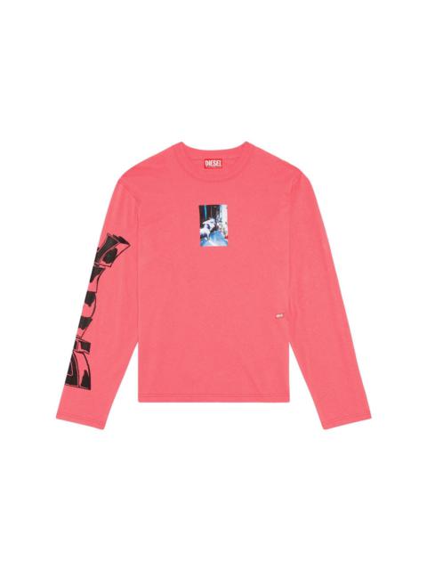 Diesel photograph-print long-sleeve T-shirt