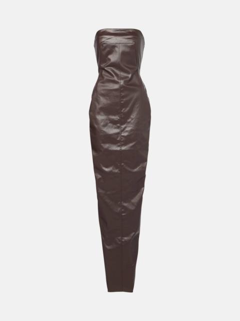 Rick Owens Denim bustier gown