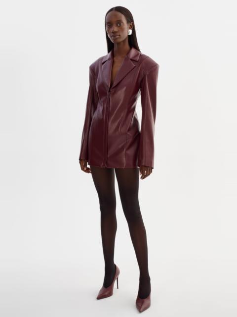 LAMARQUE BENEDETTA | Faux Leather Blazer Dress