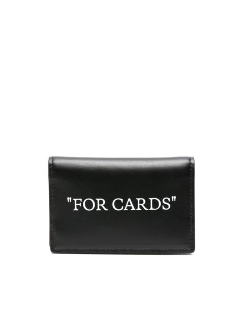 Off-White Quote Bookish bi-fold wallet