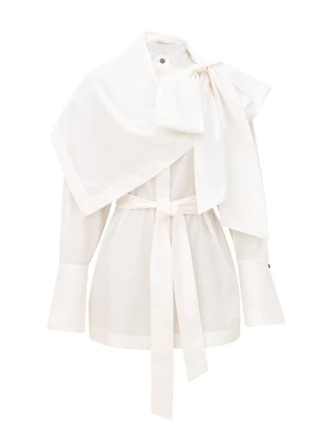 Zimmermann CLASH POPLIN DRAPE SHIRT