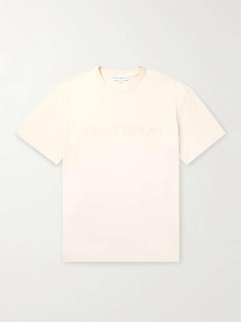 JW Anderson Logo-Embroidered Cotton-Jersey T-Shirt
