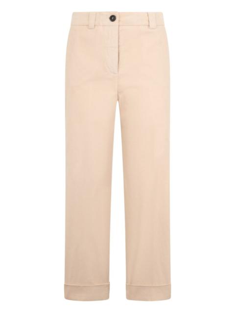 PESERICO cropped straight trousers