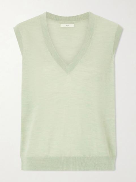 SKALL Amara merino wool vest Green
