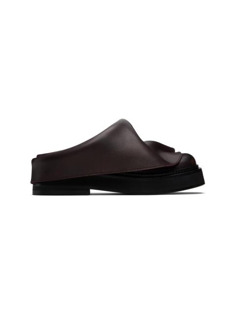 THE ATTICO Brown Mini Robin Sabot Loafers