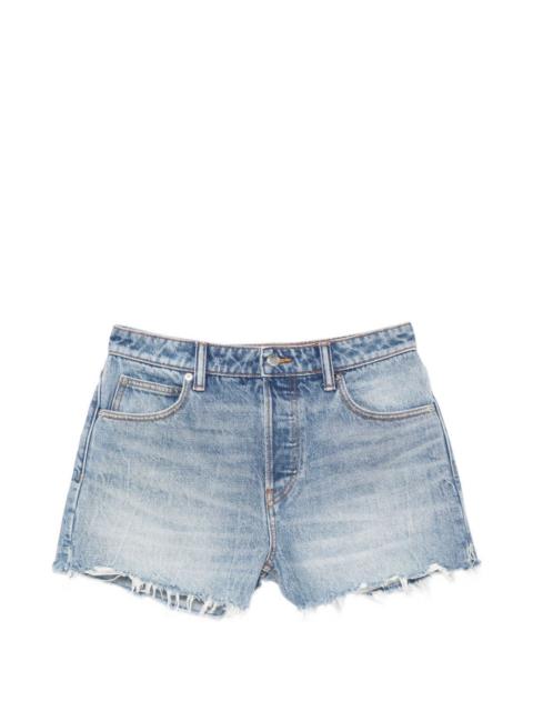 Alexander Wang distressed-effect shorts