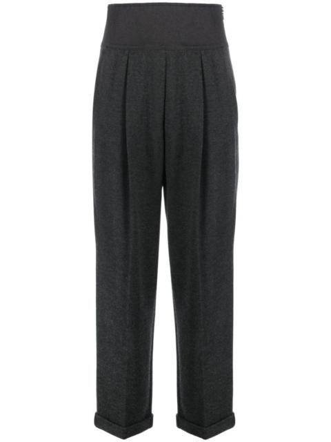 Brunello Cucinelli pleated cashmere-blend trousers