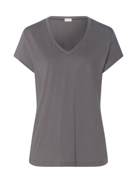 HANRO Natural Shirt Organic Cotton V-Neck T-Shirt