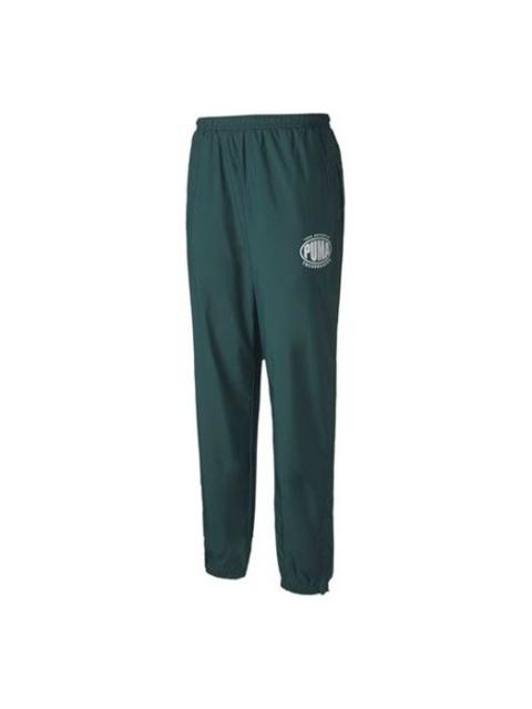 PUMA PUMA x The Hundreds Track Pants 'Green White' 596748-38