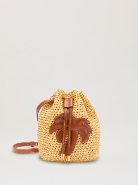 Palm Angels Woven Palm Bucket Bag
