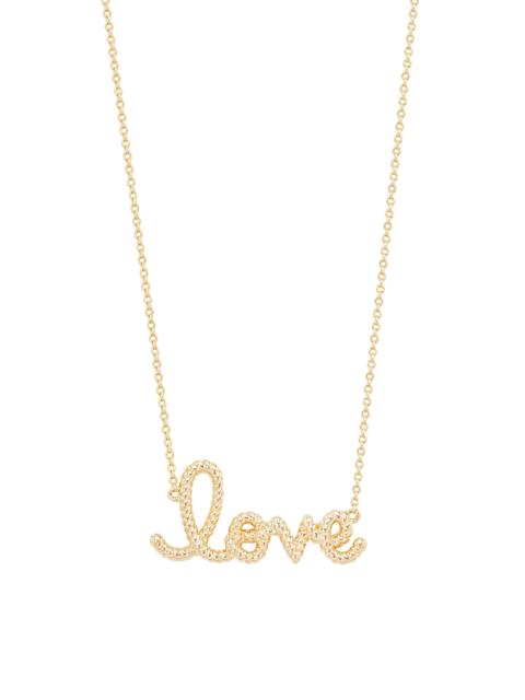 SYDNEY EVAN Women's Medium Love Script 14K Yellow Gold Rope Necklace - Gold