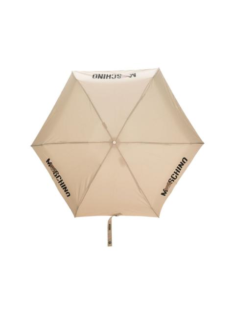 Moschino logo-print compact umbrella