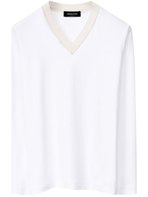FABIANA FILIPPI jersey v-neck t-shirt