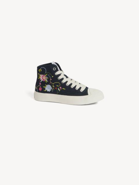 KENZO 'KENZO Hoshi' high top sneakers in embroidered canvas