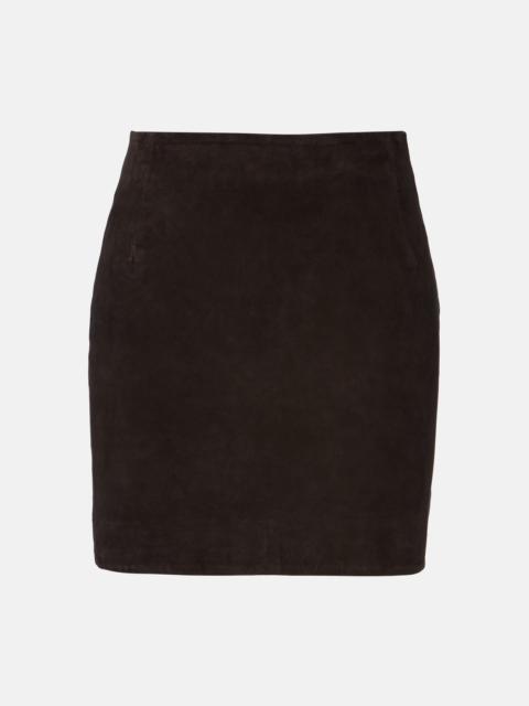 ROTATE Suede miniskirt