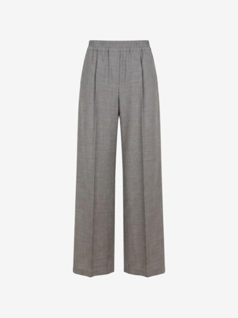 Brunello Cucinelli pleated elasticated-waist trousers
