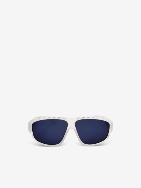 adidas logo-print geometric-frame sunglasses