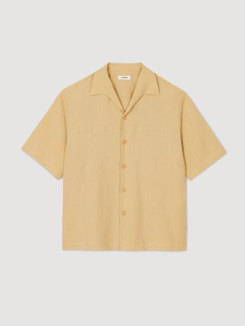 Sandro COTTON AND LINEN SHIRT