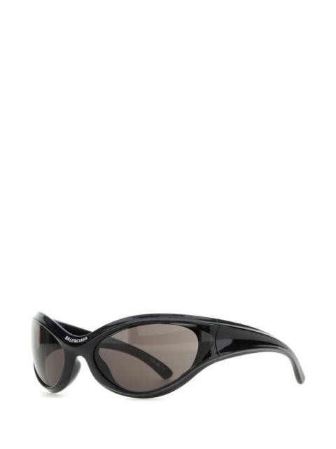 Black acetate Dynamo Round sunglasses