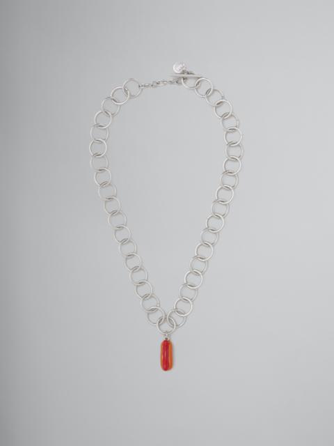 NECKLACE WITH HOT DOG CHARM