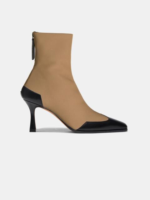 Emme Parsons WESTERN STRETCH BOOT IN TAN GROSGRAIN